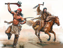 Tomahawk Charge Indians w/Weapons (x2) & Horse (x1) Plastic Model Kit