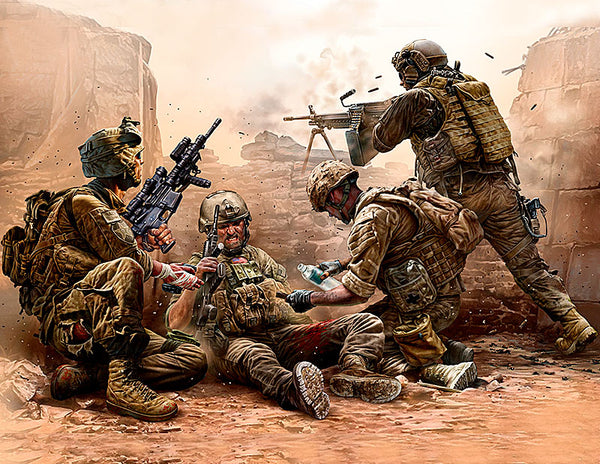 Under Fire Modern US Infantry (x4)