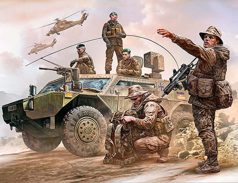 Bundeswehr German Military Men Present Day Kit (x5)
