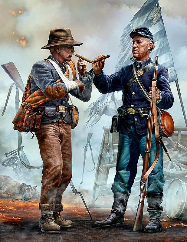 Family Reunited American Civil War End of the War Confederate & Union S