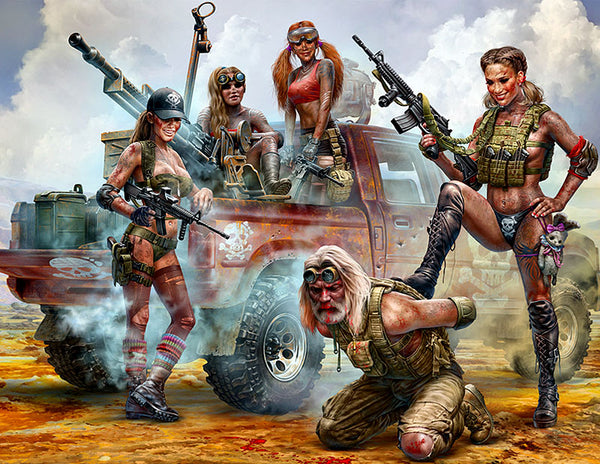 Desert Battle Skull Clan New Amazons Women Warriors (x4) with Captured