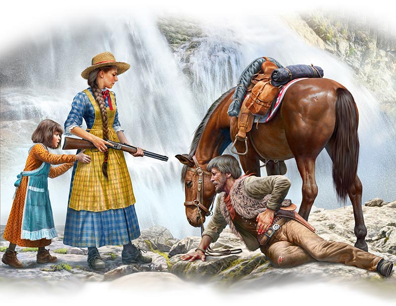 Outlaw Gunslinger Marshall Tucker Wounded Horse Molly & Rebecca Hanson