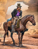 Outlaw Gunslinger Gentleman Jim Jameson Hired Gun on Horse