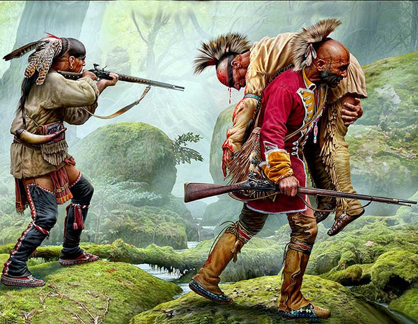 Wounded brother Indian Wars series XVIII century. Kit No. 2