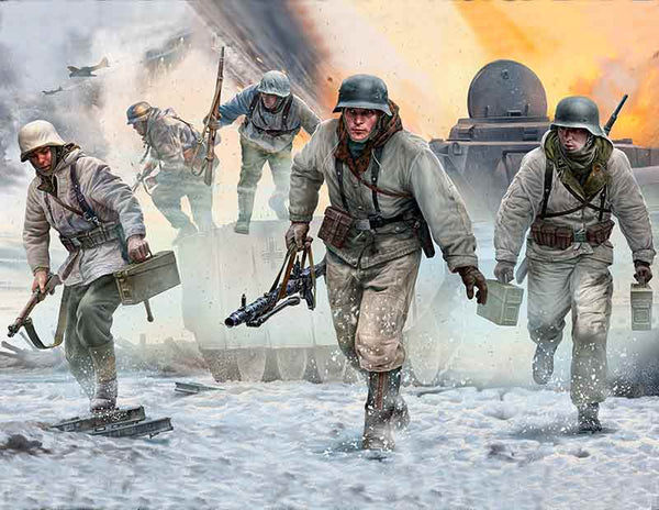 WWII German Machine Gun Team Autumn-Winter 1944 (x5)