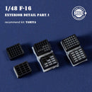 1/48 Mini Craft Collection F-16 Exterior Detail Part 1