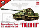 MCUA35013 - 1/35 ModelCollect German WWII E-75 Heavy Tank King Tiger III with 105mm Gun