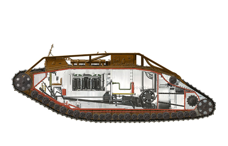 BRITISH HEAVY TANK Mk.V MALE