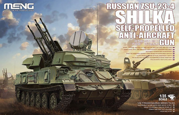Russian ZSU23-4 Shilka Self-Propelled Anti-Aircraft Weapon System Vehicle