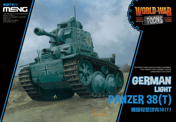 Meng Cartoon German Light Panzer 38(T)(CARTOON MODEL)