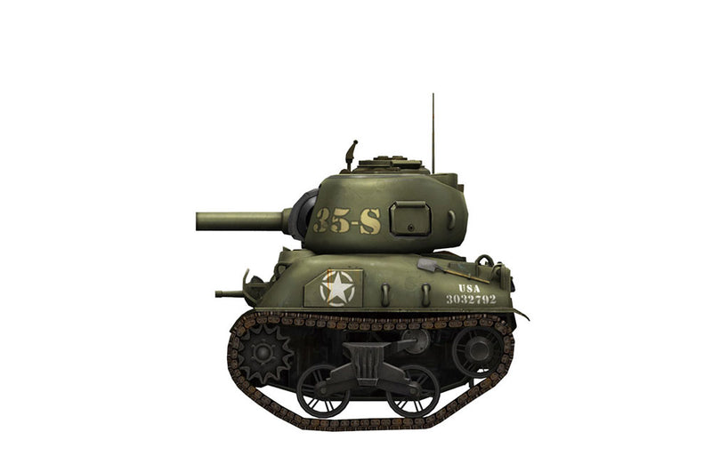 Meng Cartoon U.S. Medium Tank M4A1 Sherman
(CARTOON MODEL)