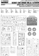 MiniArt 1:35 Scale Scout Car Dingo Mk 1a w/Crew Plastic Model Kit