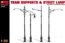 MiniArt 1:35 Scale Tram Supports & Street Lamps Plastic Model Kit