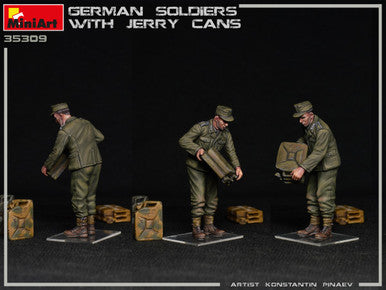 1/35 Miniart German Soldiers (2) w/8 Jerry Cans