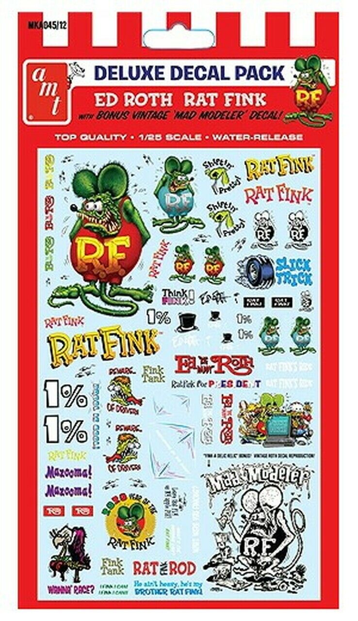 Polar Lights Polar Lights Ed Roth Rat Fink Decal Pack
