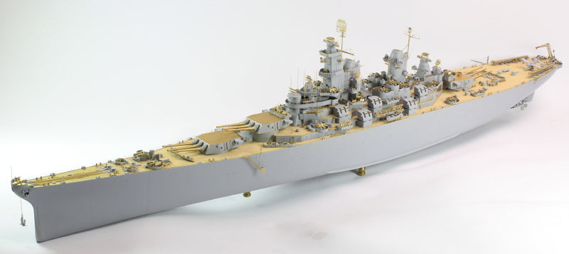USS BB-61 Iowa 1944 Detail up set (Teak tone deck)