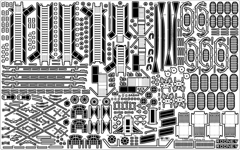 HMS Rodney Detail up set