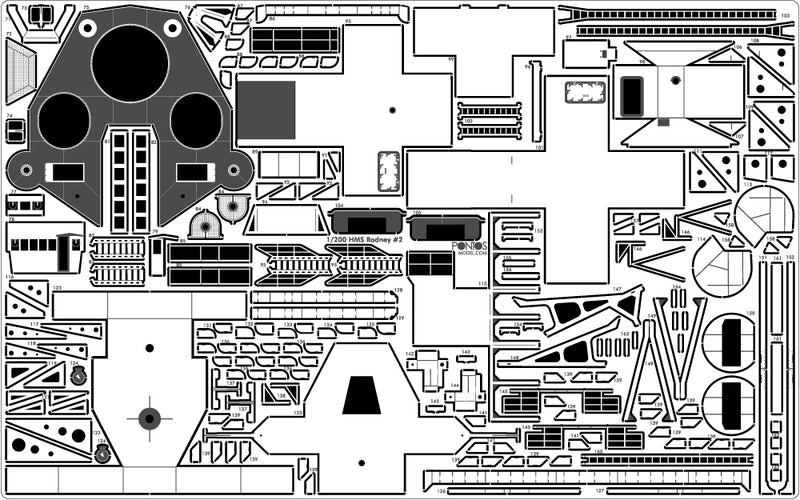 HMS Rodney Detail up set