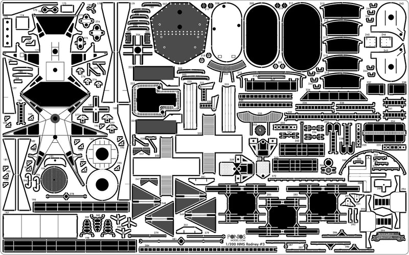HMS Rodney Detail up set