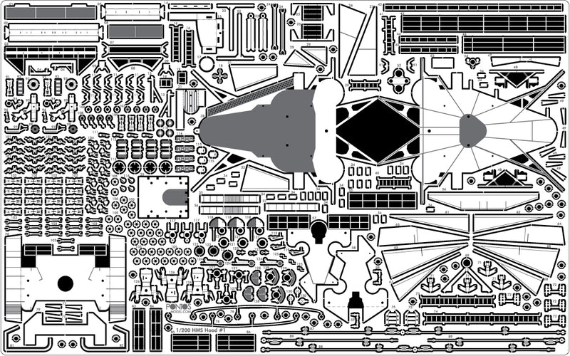 HMS Hood 1941 Detail up set