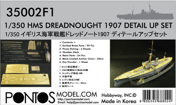 HMS Dreadnought Detail up set