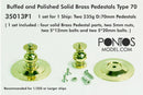Pontos Model Buffed and Polished Solid Brass Pedestals Type 80