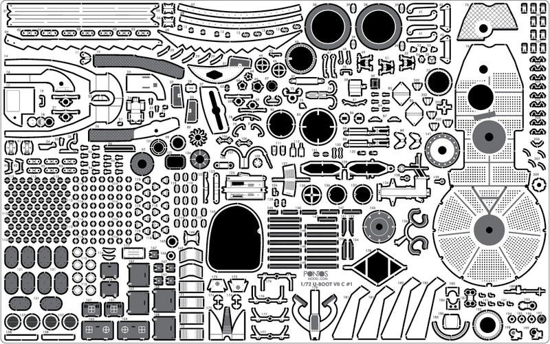 U-Boot Type VII C Detail up set