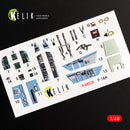 1/48 Kelik F/A-18A Hornet interior 3D decals for Kinetic kit