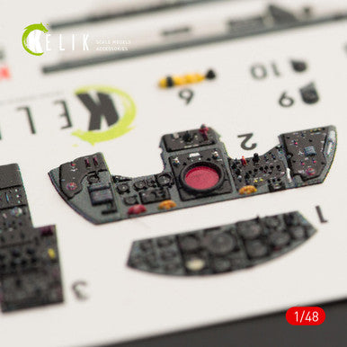 1/48 Kelik F-104G Starfighter early type interior 3D decals for Hasegawa kit