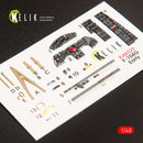 1/48 Kelik F-104G Starfighter early type interior 3D decals for Hasegawa kit