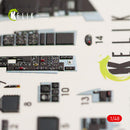 1/48 Reskit F/A-18E "Super Hornet" Interior 3D decals for Meng Kit