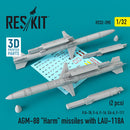 1/32 Reskit AGM-88 Harm missiles with LAU-118A (2 pcs)