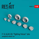 1/48 Reskit General Dynamics F-16 (B/C) block 25-32 Fighting Falcon wheels set