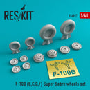 1/48 Reskit North American F-100 Super Sabre wheels set