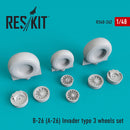 1/48 Reskit B-26(A-26)  Invader type 3 wheels set