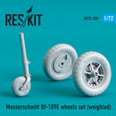 Reskit Messerschmitt Bf-109E wheels set (weighted) (1/72)