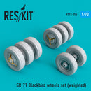 1/72 Reskit SR-71 Blackbird wheels set (weighted)