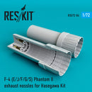 Reskit F-4 Phantom II (E/J/F/G/S) exhaust nossles for  Hasegawa Kit (1/72)