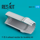 Reskit F-35 A exhaust nozzles for Academy kit (1/72)