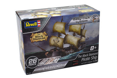 1/350 Revell The Black Diamond Pirate Ship Easy Click Model Kit