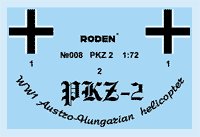 ROD008 - 1/72 Roden PKZ2 Tethered Helicopter