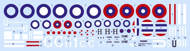 ROD040 - 1/72 Roden Sopwith Camel F1 Royal AF BiPlane Fighter