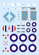 ROD053 - 1/72 Roden Sopwith F1 Camel WWI British BiPlane Fighter w/Bentley Engine