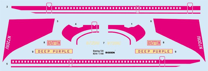 ROD314 - 1/144 Roden Boeing 720 Starship One