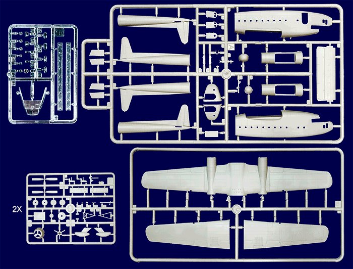 ROD321 - 1/144 Roden Fairchild C119C Boxcar USAF Transport Aircraft