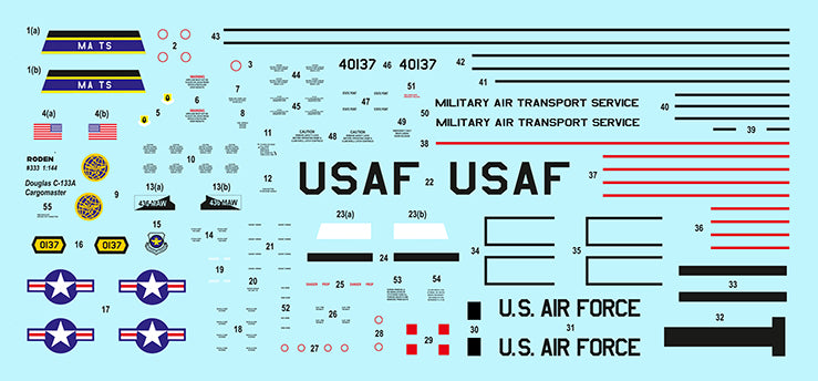 ROD333 - 1/144 Roden C133A Cargomaster Turpoprop Cargo Aircraft