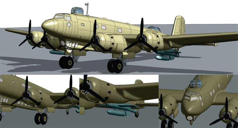 ROD340 - 1/144 Roden Focke Wulf Fw200C6 Condor Aircraft