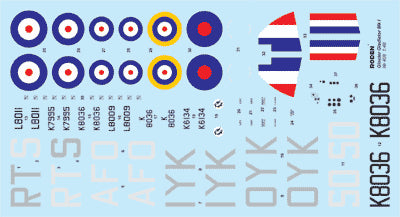 ROD408 - 1/48 Roden Gloster Gladiator MkI RAF BiPlane Fighter