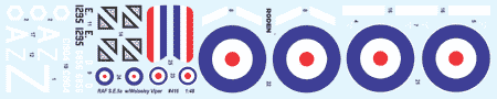 ROD416 - 1/48 Roden Se5a RAF BiPlane Fighter w/Wolseley Viper Engine