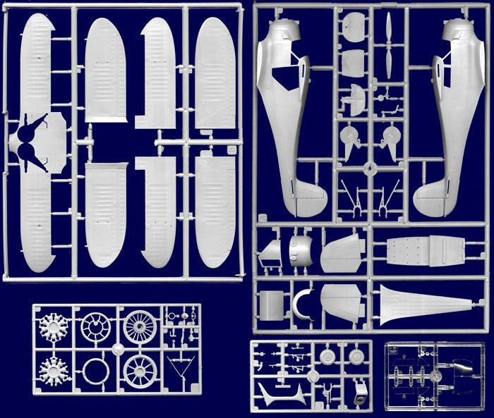 ROD447 - 1/48 Roden Beechcraft GB2 Staggerwing (Traveller) WWII US Courier BiPlane